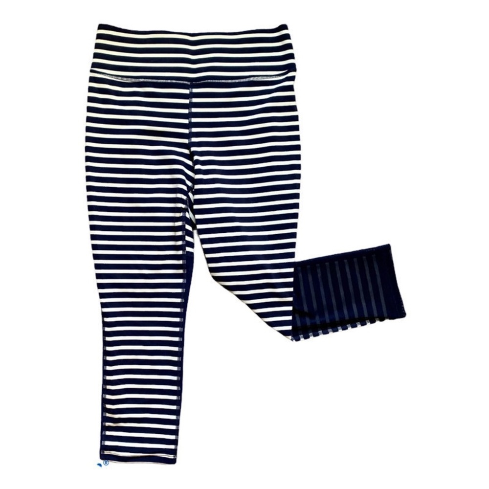New Balance for J Crew Striped Capri Leggings